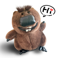 Marmotte en peluche amusante, animal en peluche, accepte la conception personnalisée, échantillon gratuit