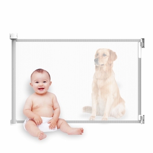 Barrière de sécurité <span class=keywords><strong>extensible</strong></span> en maille approuvée EN1930 pour la protection des bébés et des animaux domestiques, adaptée aux tout-petits de 6 à 24 mois - Product Image 1