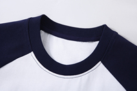 T-shirt à manches courtes raglan 250 g/m², T-shirt de baseball vierge en gros pour sublimation/broderie, livraison directe disponible
