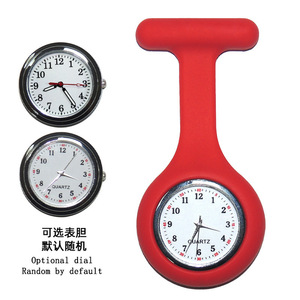 Montre de poche médicale en silicone luminescente à aiguille, directement de l'usine transfrontalière, pour les infirmières, montre à quartz en forme de T, montre de poitrine - Product Image 3
