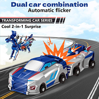 Juguetes de coche deformables por colisión, figuras de acción de caballos, robot transformable Pegaso, juguetes educativos de coche de plástico deformable, regalo para niños