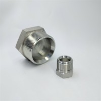 Réducteur en acier inoxydable, douille hexagonale 2 "mâle NPT à 3/4" femelle NPT, raccord réutilisable de classe 150