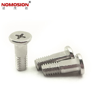 Tornillo de Cabeza Plana NOMOSION Métrico M6, Diámetro de la Tapa de 10 mm, Clase 8.8, Acero Inoxidable, Zincado, Rosca Estándar - Product Image 3