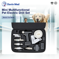 Mini perceuse orthopédique vétérinaire multifonctionnelle, ensemble de perceuses orthopédiques électriques pour la chirurgie des petits animaux