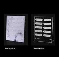 Présentoir magnétique en acrylique transparent pour faux ongles et nail art