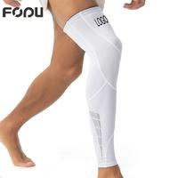 Manchon de compression et de soutien pour mollet, élastique, avec logo personnalisé, pour le sport et le football, offrant protection et maintien.