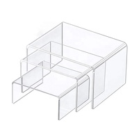 Tables modernes en acrylique transparent Tables basses en acrylique et table d'appoint en acrylique Design transparent élégant pour meubles de salon