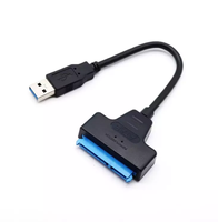 Adattatore USB 3.0 SATA III per disco rigido, cavo dati da 5 Gbps con connettore DC IEC IP11 e cavo di alimentazione