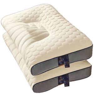 Oreillers de massage en coton à mémoire de forme à bas prix 48*74cm <span class=keywords><strong>Oreiller</strong></span> naturel <span class=keywords><strong>Oreiller</strong></span> de lit de soins de la colonne cervicale 3D de conception ergonomique - Product Image 3