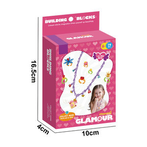 Blocs de construction à petites particules les plus vendus, 79 pièces, série d'ornements, blocs de construction DIY, collier, bijoux, jouet avec anneau - Product Image 5