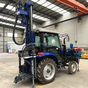 200m depth tractor mounted water well drilling rig machine to dig deep wells for sale