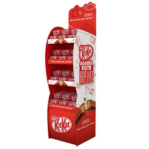 ชั้นวางแสดงสินค้าแบบพับได้ปรับแต่งได้ ทำจากกระดาษแข็ง สำหรับจัดระเบียบหมวกเบสบอล เสื้อยืด เสื้อผ้า และอุปกรณ์สัตว์เลี้ยง - Product Image 4