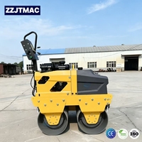 Compacteur d'asphalte vibrant hydraulique, rouleau compresseur à tambour, compacteur portatif pour la construction et la réparation routière