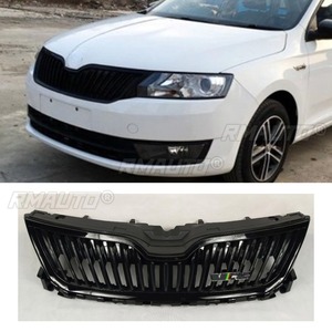 Bandes décoratives pour calandre de voiture, kit carrosserie de calandre de course, calandre avant pour Skoda Rapid Spaceback 2018-2019, pièce extérieure - Product Image 1