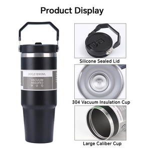 Magnetic Lid for Stainless Steel <b>Double</b> <b>Wall</b> Leak-Proof BPA Free Modern Travel Coffee <b>Mug</b> for Camping & Outdoor Use - Product Image 3