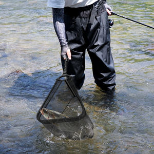 Yuzhiyuan YZY - Épuisette pliable portable avec poignée en aluminium, filet en nylon, longueur réglable 0,9m-3m, pliage rapide à une seule manivelle - Product Image 1