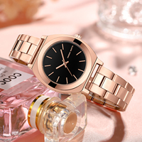 Montre à quartz élégante de qualité supérieure pour femme, mouvement japonais, montre personnalisée en forme de baril
