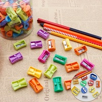 Taille-crayon écologique en plastique en forme de tasse Kawaii, multicolore, petit coupe-crayon pour enfants, usage scolaire et de bureau