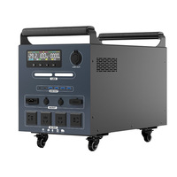Station d'énergie portable LiFePO4 3000W haute performance à onde sinusoïdale pure, unité solaire pour alimentation de secours d'urgence et camping hors réseau