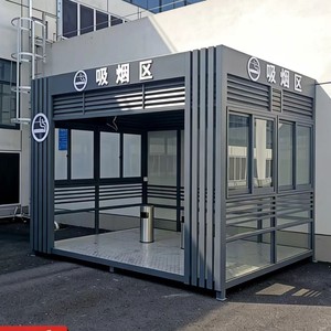 Pabellón para Fumadores de Aleación de Aluminio, Impermeable, para Uso Público en Exteriores, Área de Descanso para Supermercados - Product Image 3