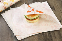 Sacs en papier jetables personnalisés avec logo, revêtement PE de qualité alimentaire, vente en gros pour les restaurants de burgers et de poulet frit