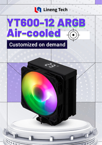 ARGBCPU Silent Desktop Cooling <b>Fan</b> 6-Heat Pipe RGB LED CPU Radiator Black for PC Air Heatsink & Case Compatibility Water Cooler - Product Image 6