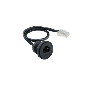 Connecteur industriel CAT 5E <span class=keywords><strong>RJ45</strong></span>, adaptateur de communication, convertisseur, base circulaire <span class=keywords><strong>femelle</strong></span> avec prise - Product Image 1