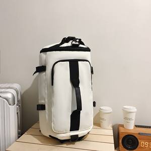 2024 Large Capacity Waterproof External Frame <b>Sports</b> <b>Backpack</b> Dry Wet Separation Geometric Zipper Swimming Fitness Storage - Product Image 1