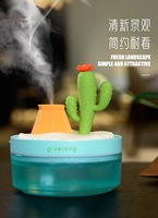 Ultrasons Simulé Fumée Paysage Lampe Coloré Veilleuse Huile Essentielle Humidificateur D'air Aroma Diffuseur Atmosphère Lampe Cadeaux