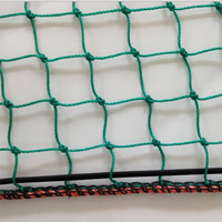 Filets de couverture de camion de remorque PE polyéthylène 3 brins noué maille carrée filet de coffre organisateur de cargaison avec corde élastique approvisionnement d'usine