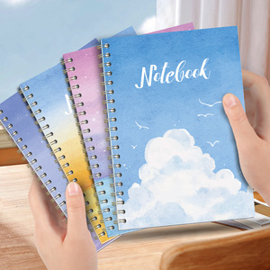 สมุดบันทึกของขวัญแบบกำหนดเอง ดีไซน์สร้างสรรค์ ลายการ์ตูน ปกแบบสันห่วง กระดาษหนา สำหรับนักเรียน แบบเส้นบรรทัดแนวนอน - Product Image 1