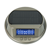 Capteur TPMS universel numérique Système de surveillance de la pression des pneus à 4 capteurs avec écran solaire intégré Écran LCD pour voitures