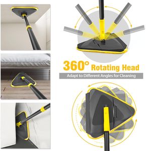 2025 <strong>Wall</strong> <strong>Mop</strong> Cleaner with 80 Inches Long Handle, 180&deg; Folding Ceiling Cleaning Tool with Squeegee for Washing Painted <strong>Walls</strong> - Product Image 6