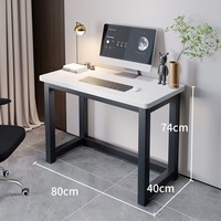 Bureau d'ordinateur moderne de style minimaliste, bureau d'étude pour étudiants, bureau d'écriture pour chambre à coucher