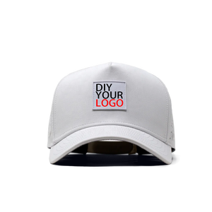 Bán buôn thời trang chất lượng cao 5 Bảng điều chỉnh PVC vá Logo gorras tùy chỉnh thoáng khí không thấm nước mũ bóng chày - Product Image 1