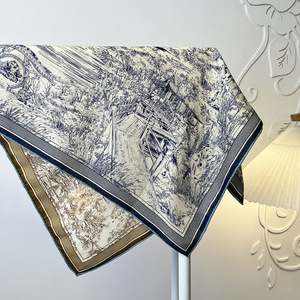<span class=keywords><strong>Sciarpa</strong></span> <span class=keywords><strong>nera</strong></span> in lana di seta Paisley a quattro griglie da donna, alta gamma invernale Versatile <span class=keywords><strong>elegante</strong></span> scaldacollo in lana di seta - Product Image 3