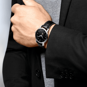Reloj Automático Mecánico con Fase Lunar, Esfera con Índices y Correa de Cuero Longinesing - Product Image 2