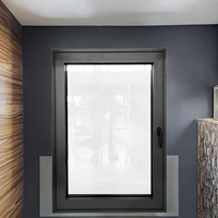 Ventanas Abatibles Horizontales de Aluminio Modernas Penjoy, Vidrio Triple Aislante Low-E, para Exteriores, Sala de Estar, Protección Térmica