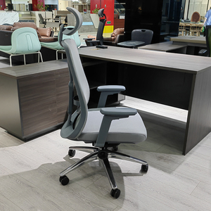 Gran oferta, diseño moderno, ergonómico, Director, oficina, giratoria, malla completa, silla ejecutiva para ordenador con reposacabezas y rueda ajustables - Product Image 2
