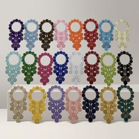 Col en dentelle brodée 3D florale africaine, appliques et patchs traditionnels pour Kaftan/Agbada, à thermocoller pour vêtements