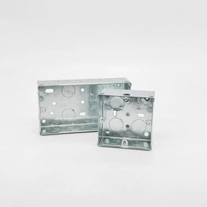 American Standard Listed Rectangle Metal Electrical Junction <strong>Box</strong> IP55 Galvanized Steel Model 86*86 4x4x2-1/8" Zhejiang - Product Image 1
