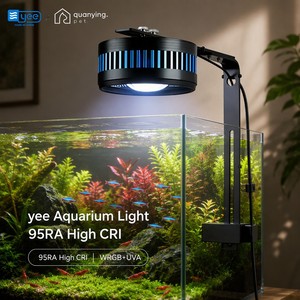Lámpara <span class=keywords><strong>LED</strong></span> de Espectro Completo para <span class=keywords><strong>Acuario</strong></span>, Tubo de Aluminio con Brillo Ajustable y Temporizador WRGB UVA para Acuarios Plantados y Arrecifes de Coral - Product Image 1