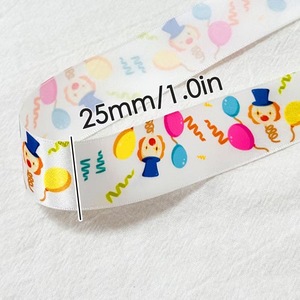 โอเคริบบิ้นผ้าซาตินพิมพ์ลายหน้าเดียวสำหรับวันเปิดเทอมของเด็กขายส่ง - Product Image 4