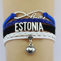Bracelet en corde tissée promotionnel souvenir personnalisé en gros, Barcelone, Uruguay, Lituanie, couleurs et tailles personnalisées, style antique pour