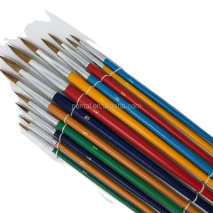 Ensemble de pinceaux de peinture d'artiste <span class=keywords><strong>aquarelle</strong></span> en poils de <span class=keywords><strong>mouton</strong></span> noir de haute qualité pour la peinture de détails fins - Product Image 1