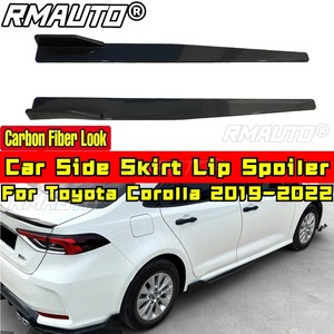 For Toyota Corolla 2019-2022 Body Kit Car Side Skirt Lip Carbon Fiber Look Sport Style Side Skirt <b>Splitter</b> Car Accessories - Product Image 1