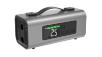 Le plus récent 6-en-1 multi-fonction alimentation de secours batterie saut démarreur pompe à air éclairage portable lumière rechargeable