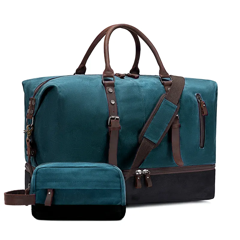 Nerlion OEM ODM Travel Carry On Custom Waterproof Canvas Gym 2 Sets Duffel Bag Men Women Weekender Duffle Bag