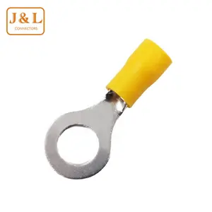 Factory Supply Yellow Withstand Voltage Terminal Ring-shaped Pre-insulated Terminal Connector