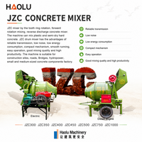 Bétonnière mobile à tambour à décharge inversée haute efficacité avec moteur-pompe, productivité 22 m³/h